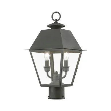 Wentworth Two Light Outdoor Post Top Lantern (27216-61)
