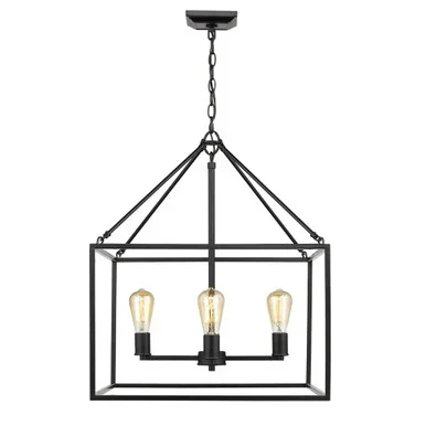 Wesson Four Light Chandelier (2072-4 BLK)
