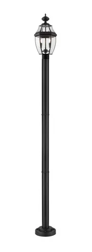 Westover Two Light Outdoor Post Mounted Fixture (580PHM-567P-BK)