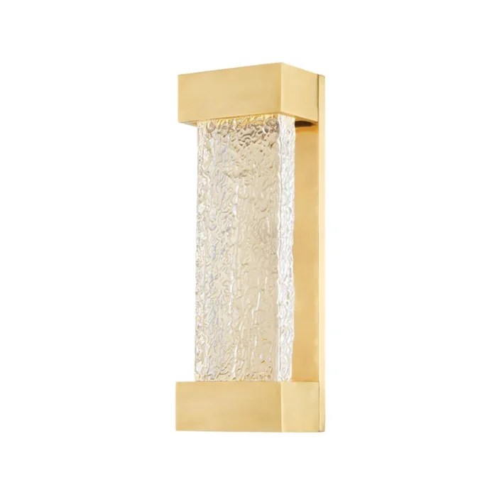 Wharton 1-Light Wall Sconce in Aged Brass 5L x 5W x 15H5415-AGB