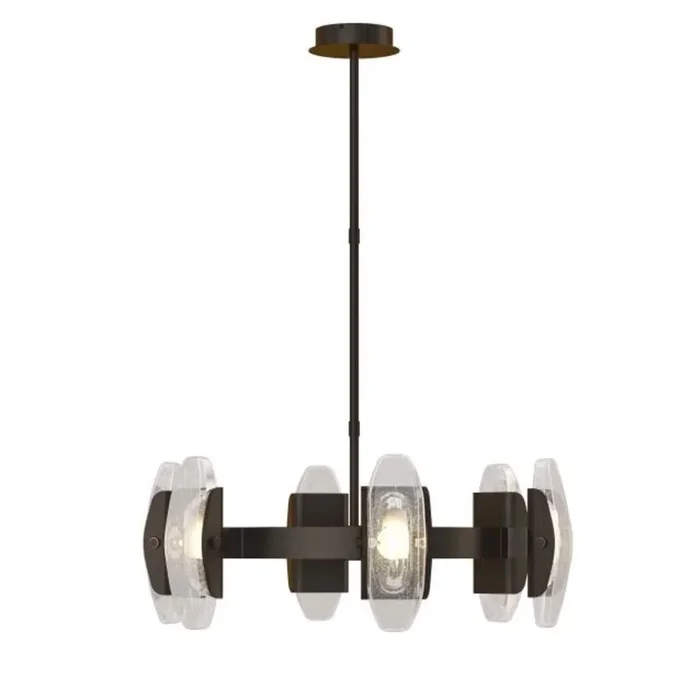Wythe Medium Chandelier Chandeliers 6-Light LED 2700K Plated Dark Bronze by Avroko700WYT6MPZ-LED927