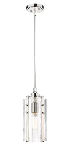 Z-Lite Alverton One Light Pendant in Polished Nickel – 3036MP-PN