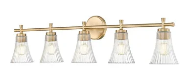 Z-Lite Belle Five Light Vanity in Modern Gold – 7519-5V-MGLD