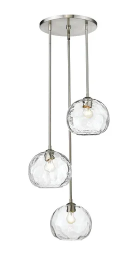 Z-Lite Chloe Three Light Chandelier in Brushed Nickel – 490P10-3R-BN