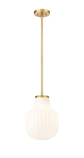 Z-Lite Newbury One Light Pendant in Modern Gold – 7510P10-MGLD