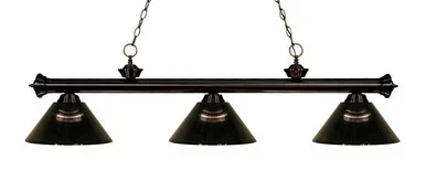 Z-Lite Riviera Three Light Billiard in Bronze – 200-3BRZ-ARS