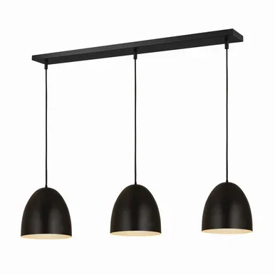 Z-Studio Three Light Pendant (6012P12-3L-SBK)