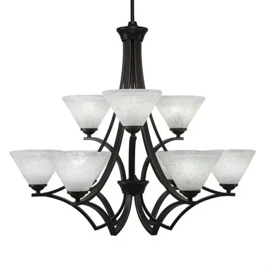 Zilo Nine Light Chandelier (569-DG-7145)